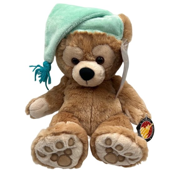 Disney Hidden Mickey Bear My First Plush Pre Duffy Disney Parks Green PJs Teddy - Picture 4 of 16